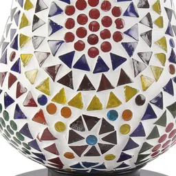 Devansh Multicolored Mosaic Table Lamp image 2