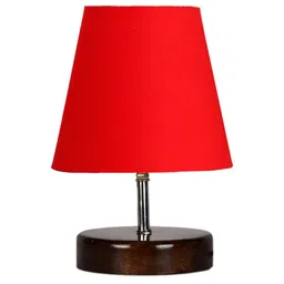 Devansh Red Textured Table Lamp image 2