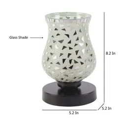 Devansh White Mosaic Table Lamp image 5