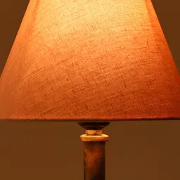 Lampenschirm India Cream-Coloured Cotton Traditional Frusturical Shaped Table Lamp Shade image 3