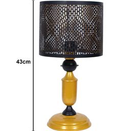 Homesake Murphy Golden & Black Table Lamp with Moroccan Shade image 3