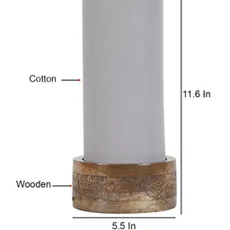 Devansh Gre Solid Table Lamp image 3
