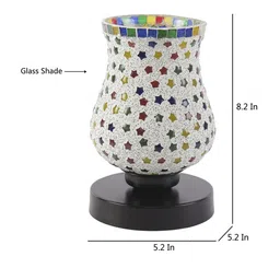 Devansh Multicoloured Mosaic Table Lamp image 4