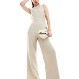 Women Sleeveless Wide-Leg Jumpsuit-image-64