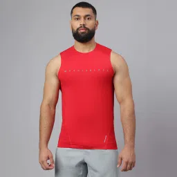 MuscleBlaze Air Tech Compression MuscleTank,  Large  Red -image-93