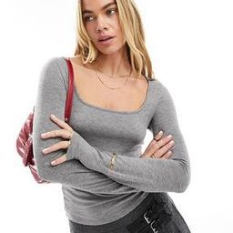 asos design Women Scoop-Neck Long Sleeve Top-picture-48