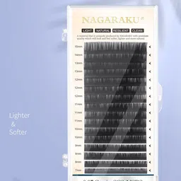 NAGARAKU Women Black  C Curl 16 Lines Eyelash Extension-35