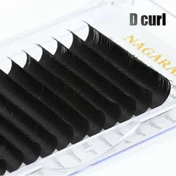 NAGARAKU Women Black W Eyelash Extension 4D Premade D Curl Eye Lashes-21
