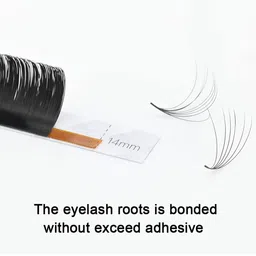 NAGARAKU Black 12 Rows Easy Fanning Mega Volume Eyelash Extensions - Curl D - 0.05/12 image 5