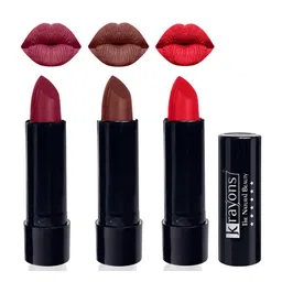 krayons Set Of 3 Cute Pop Waterproof & Moisturizing Matte Lipstick - 3.5 g Each-20