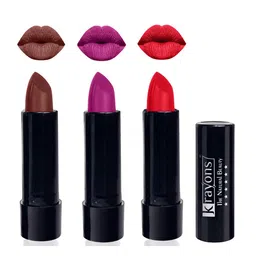 krayons Set Of 3 Cute Pop Waterproof & Moisturizing Matte Lipstick - 3.5 g Each-15