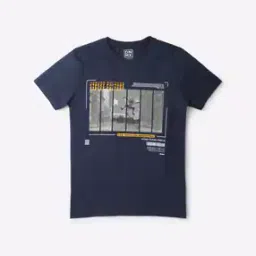Street Culture Graphic Print Round-Neck T-Shirt-image-23