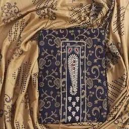 Embroidery Unstitched Dress Material-image-17