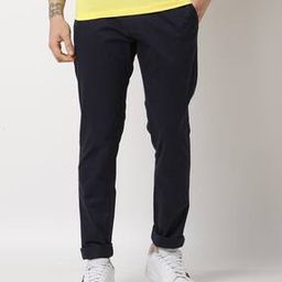 Flat-Front Tapered Fit Trousers-image-61