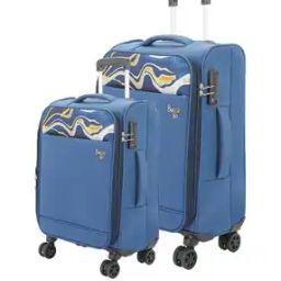 Men Pack of 2 Graphic Print Trolley Bags-image-0