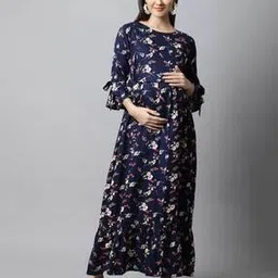 Tropical Print Gown Dress-image-11