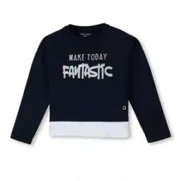 Girls Typographic Print Round-Neck Top-picture-34