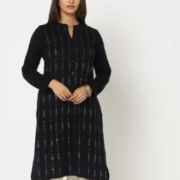 Sequinned Straight Kurta-image-29
