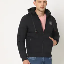Men Zip-Front Hooded Puffer Jacket-image-33
