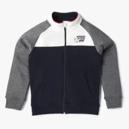 Colourblock Zip-Front Sweatshirt-17