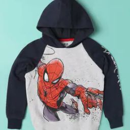 Spider Man Print Hoodie-image-70