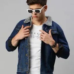 Men Regular Fit Denim Jacket-image-15