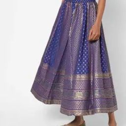 Textured Flared Skirt-image-20