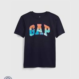 gap kids Solid Arch Logo Short Sleeve T-Shirt-picture-37