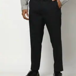 Men Checked Slim Fit Flat-Front Trousers-image-19