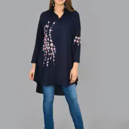 Women Embroidered Slim Fit Shirt-10