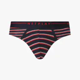 Striped Briefs with Elasticated Waistband-image-41