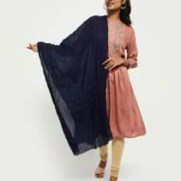 Crushed Dupatta with Beaded Borders-2
