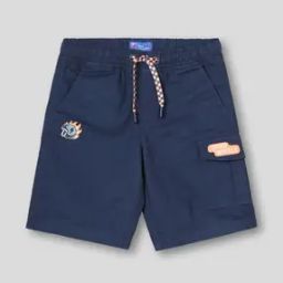 Boys Regular Fit Cotton Shorts with Applique-picture-46