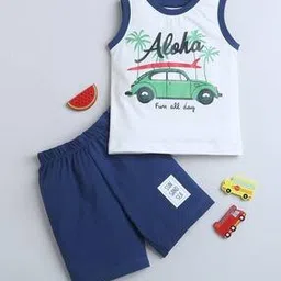 Boys Graphic Print T-Shirt & Shorts Set-image-60