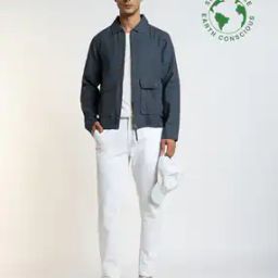 Men Regular Fit Jacket with Flap Pockets-picture-48