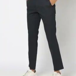 Men Patterned Regular Fit Flat-Front Chinos-image-15