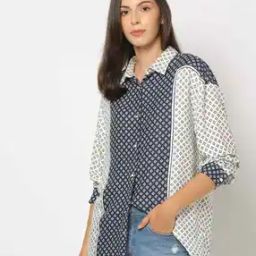 Women Printed Relaxed Fit Shirt-image-6