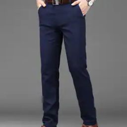 Men Pleated Pants with Insert Pockets-image-1