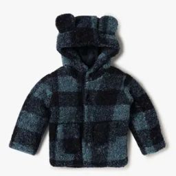 Boys Checked Hooded Jacket-picture-29