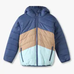 Boys Reversible Colourblock Regular Fit Jacket-image-1