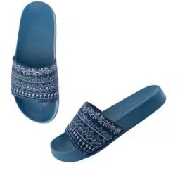Women Embellished Round-Toe Slides-picture-27