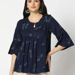 Women Embroidered Regular Fit Round-Neck Top-picture-22