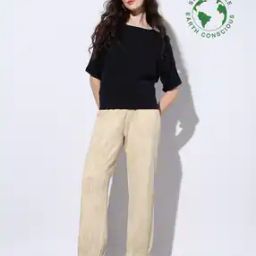 Cotton Blended Dolman Sleeve Flatknit Top-image-50