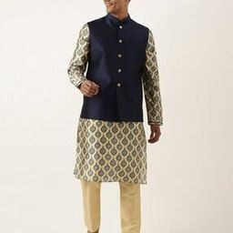 Men Nehru Jacket with Welt Pockets-image-33