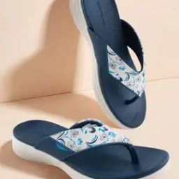 Women Floral Print Thong-Strap Flip-Flops-2
