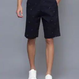 Printed Flat-Front Bermuda Shorts-image-100