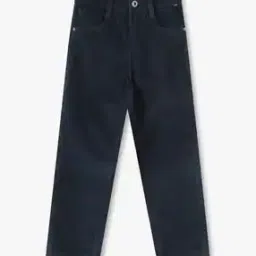 Boys Ribbed Straight Fit Flat-Front Trousers-image-95