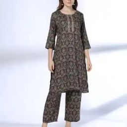 Women Printed Straight Kurta Suit Set-image-33
