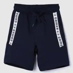 Typographic Print Regular Fit Shorts with Insert Pockets-58