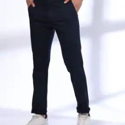 Men Tapered Fit Flat-Front Chinos-picture-17